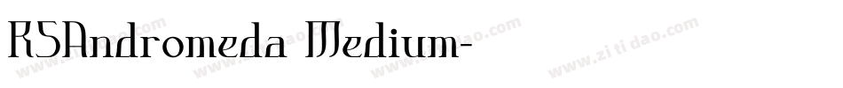 RSAndromeda Medium字体转换